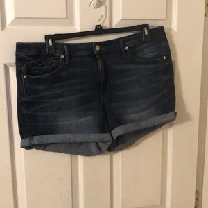 Dark Denim Shorts